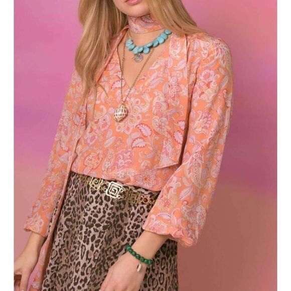 Rixo Moss – Disco Paisley blouse sz XS - Picture 1 of 5